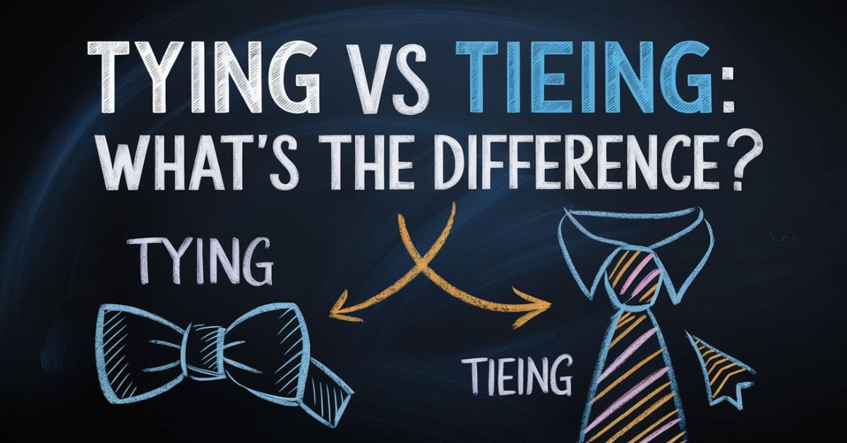 tying-vs-tieing